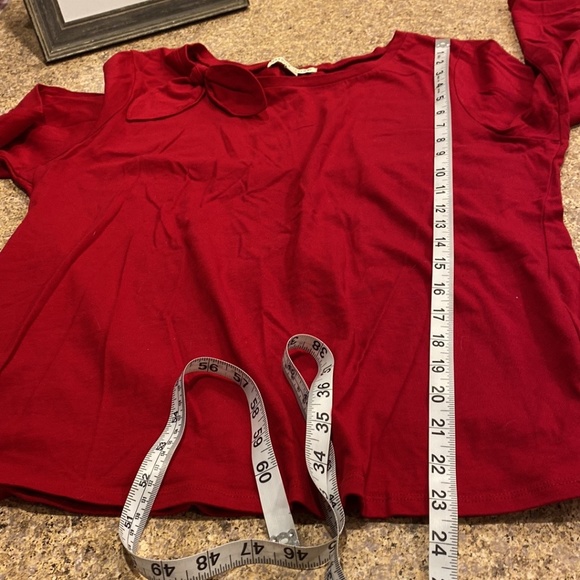 Carolyn Taylor Red Top Cute Tie XL - Picture 9 of 15